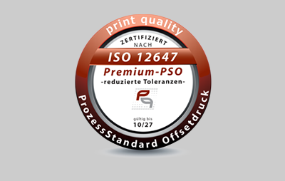 LM DRUCK + MEDIEN ist „Premium PSO“ zertifiziert Icon